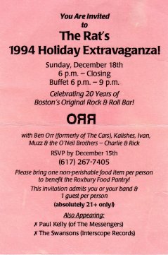 1994.12.18 Rat Christmas Party with Ben and ORR band